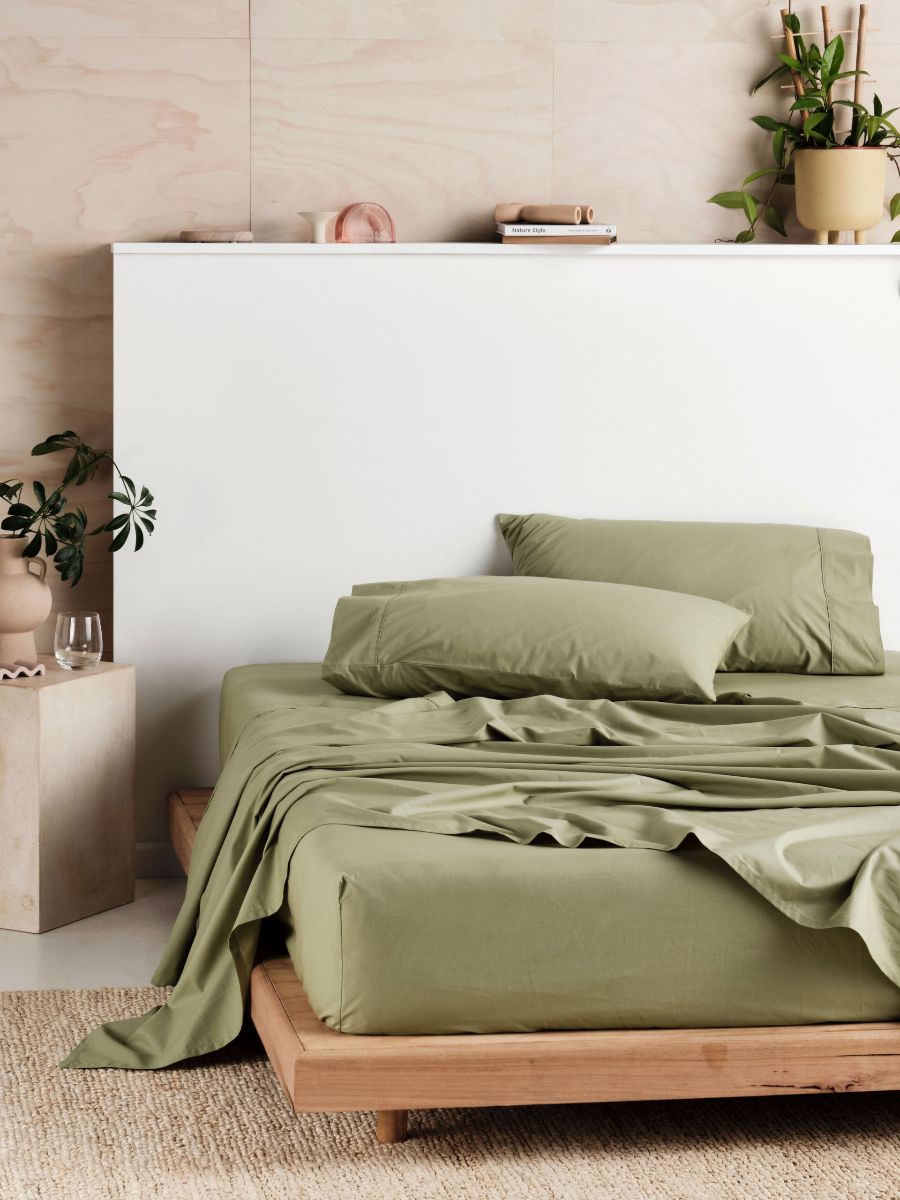 Vienna 300TC Tea Cotton Percale Sheet Set