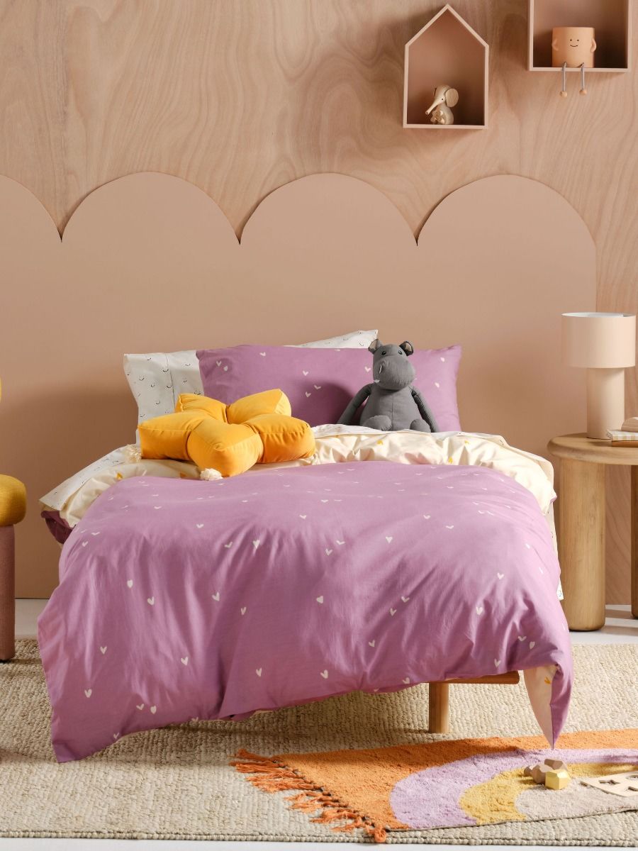 I Heart You Quilt Cover Set
