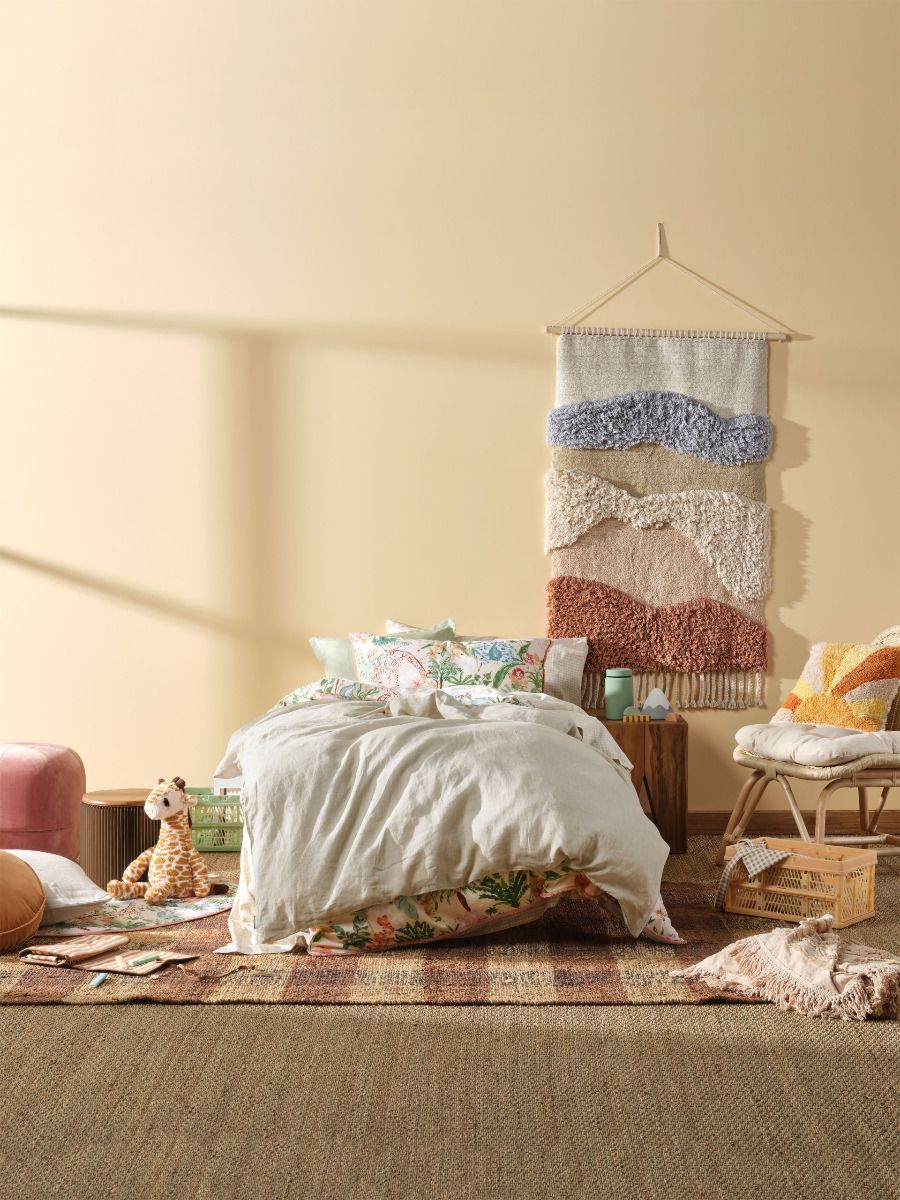 Nimes Natural Linen Kids Quilt Cover Set