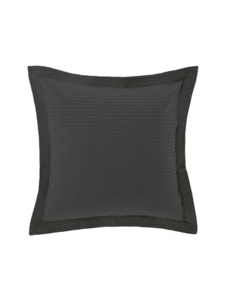 Deluxe Waffle Charcoal European Pillowcase