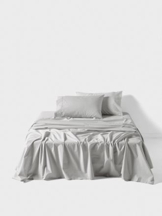 Australian Cotton 400TC Silver Sheet Set