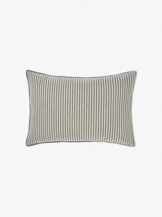 Classic Stripe Charcoal Pillow Sham Set
