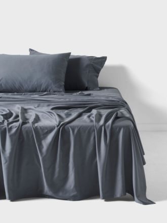 Nara Bluestone Bamboo Cotton 400TC Sheet Set