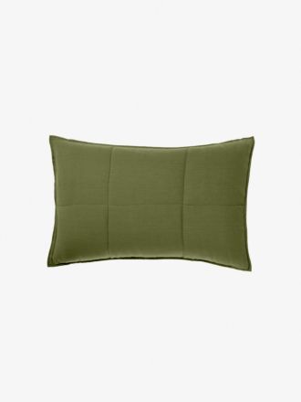 Nimes Moss Linen Pillow Sham Set