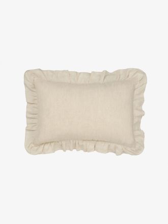 Nimes Natural Linen Ruffle Cushion 40x60cm