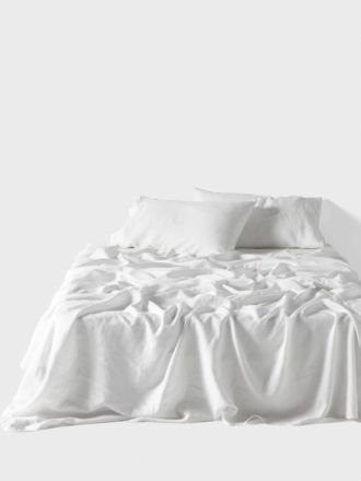 Pure Linen White Sheet Set