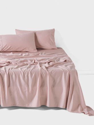 Surf Wash Dusty Rose 400TC Sheet Set