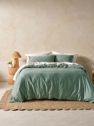 Surf Wash Seafoam 400TC Quilt Cover Set