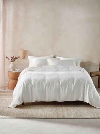 Surf Wash White 400TC Quilt Cover Set