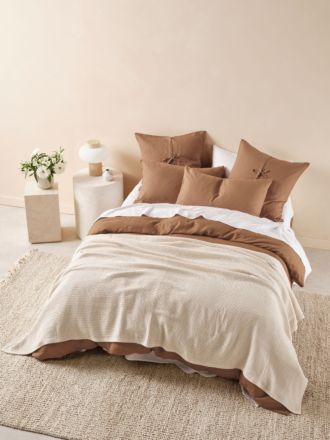 Waffle Natural Blanket