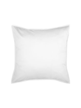 Nara White Bamboo Cotton European Pillowcase