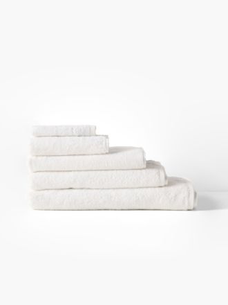 Nara Cotton/Bamboo White Towel Collection
