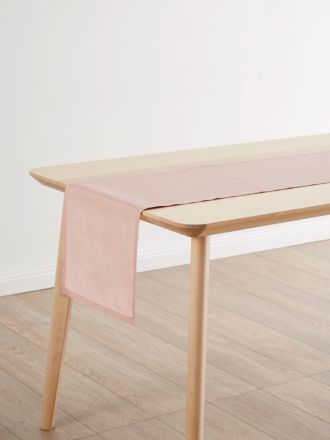Nimes Rose Linen Table Runner