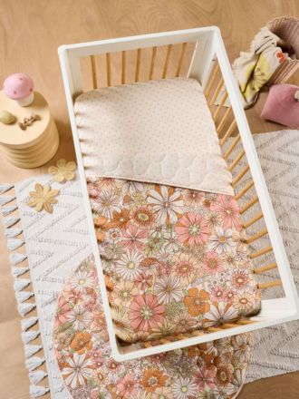 Flower Power Cot Coverlet