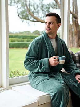 Plush Green Robe