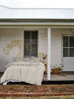 Layla Natural Quilt Cover Set