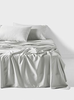 Nara Silver Bamboo Cotton 400TC Sheet Set