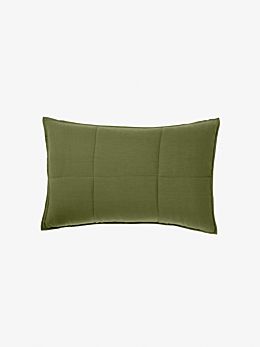 Nimes Moss Linen Pillow Sham Set