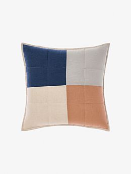 Nimes Patchwork Navy Cushion 48x48cm
