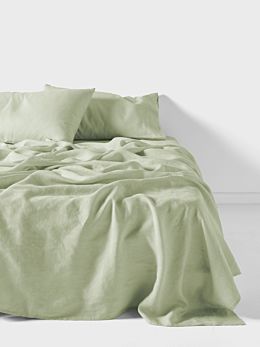 Pure Linen Wasabi Sheet Set