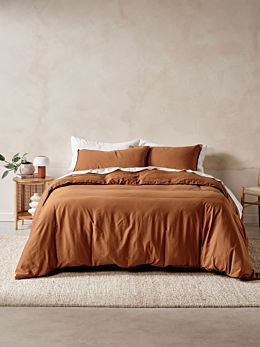 Surf Wash Rust 400TC Quilt Cover Set