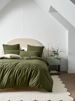 Terra Organic Cotton Olive Quilt Cover Set