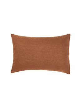 Nimes Cinnamon Linen Standard Pillowcase
