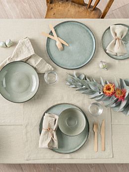 Nimes Natural Linen Tablecloth