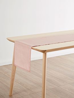 Nimes Rose Linen Table Runner