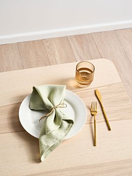 Nimes Wasabi Linen 4-Piece Napkin Set