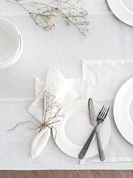 Nimes White Linen Placemat