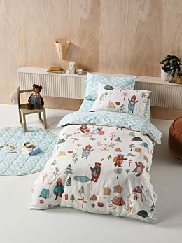 Camping Bears Quilt Cover Set