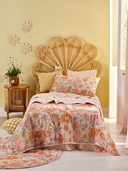 Flower Power Coverlet Set
