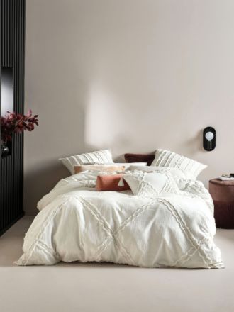 Heather White Quilt Cover Set