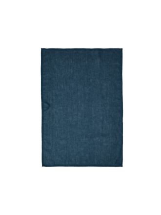 Nimes Navy Linen Tea Towel