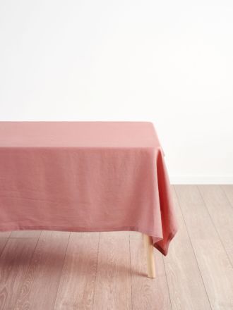 Nimes Rosette Linen Square Tablecloth