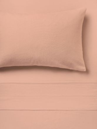 Flannelette Rose Plain-Dyed Sheet Set