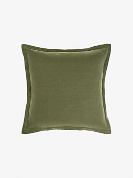 Nimes Moss Linen Tailored Cushion 48x48cm 