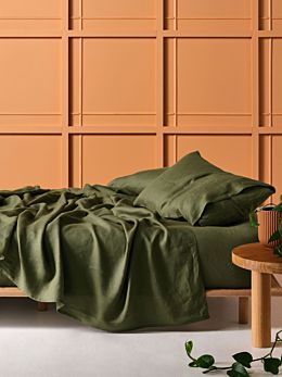 Pure Linen Moss Sheet Set