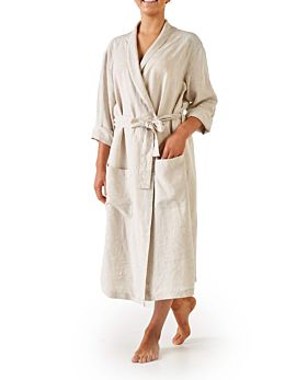 Nimes Natural Linen Robe