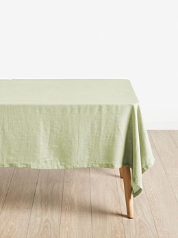 Nimes Wasabi Linen Tablecloth