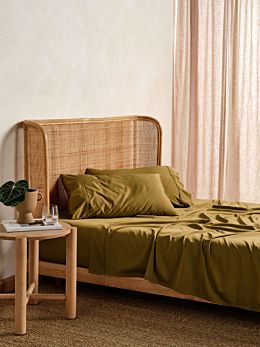 Nara Bronze Bamboo Cotton 400TC Sheet Set