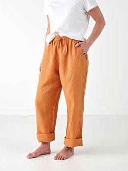 Nimes Terracotta Linen Pants