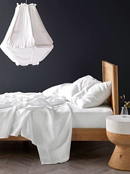 Pure Linen White Sheet Set