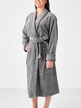 Plush Charcoal Robe