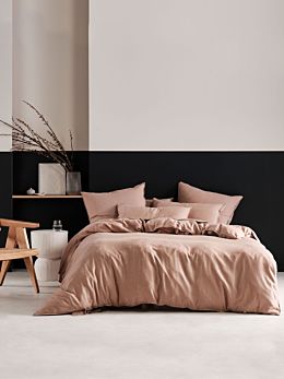 ReJeaneration Rialta Rust Quilt Cover Set